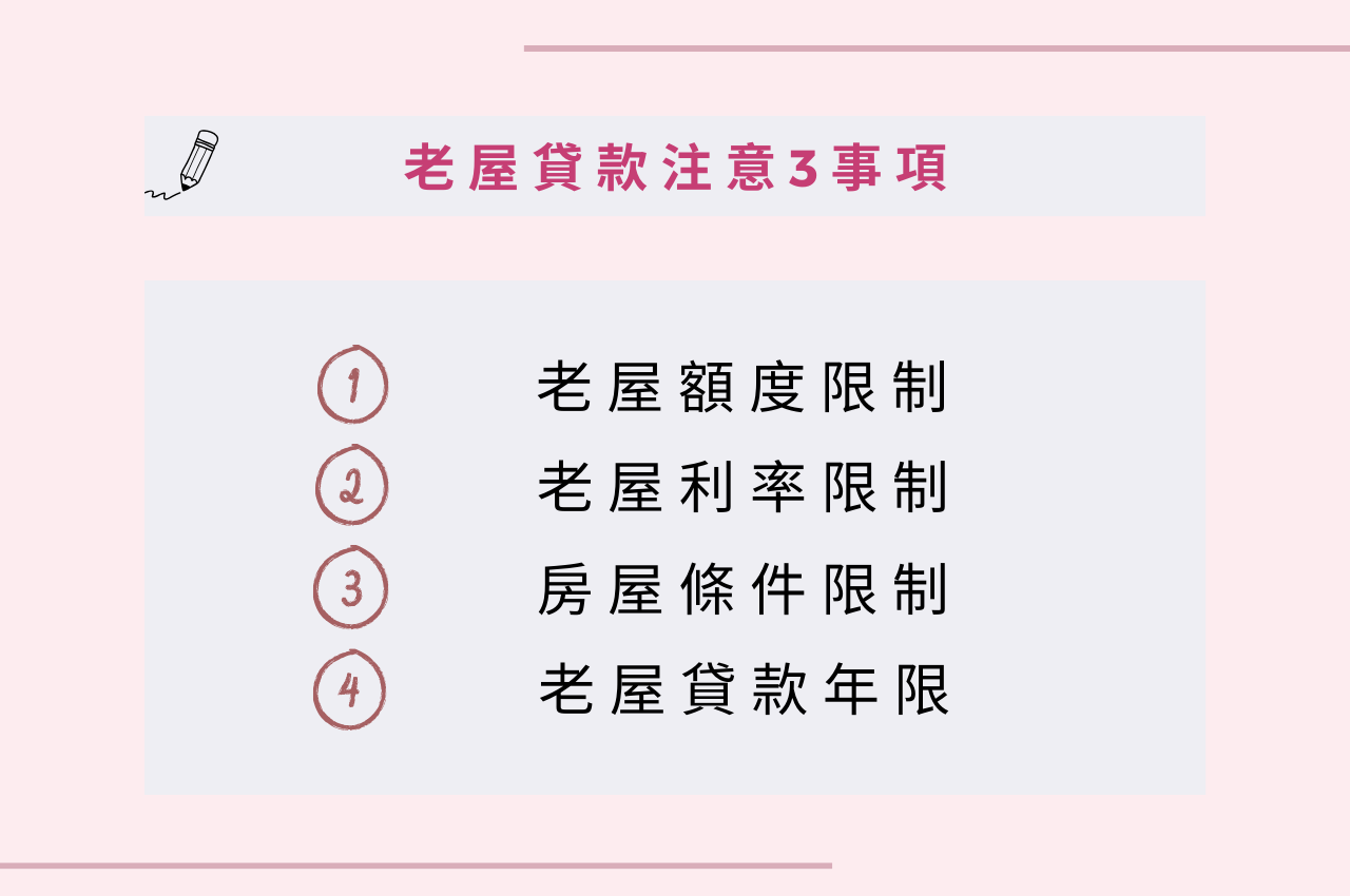 40年、50年、60年老屋貸款限制多？40年老屋貸款注意3事項